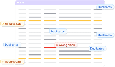 CRM data issues
